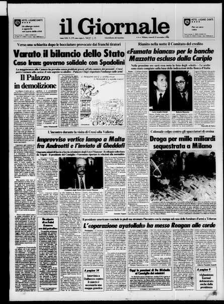 Il giornale : quotidiano del mattino